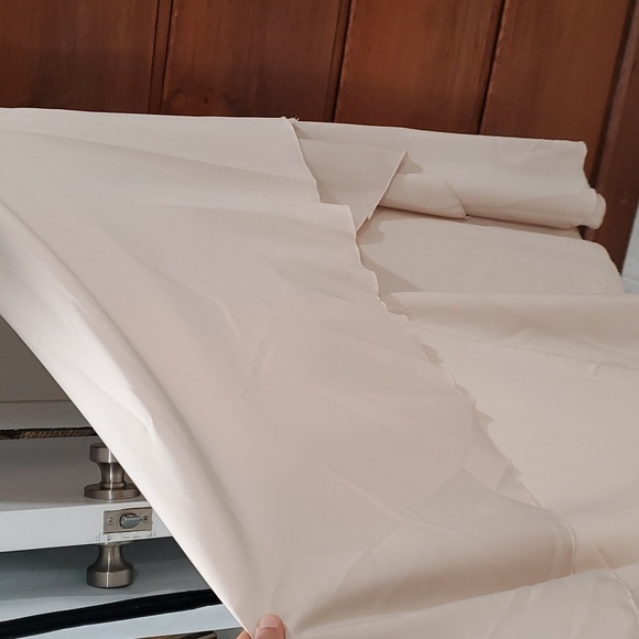 Champagne Cream Wrap Satin Dress - Picture 7 of 9